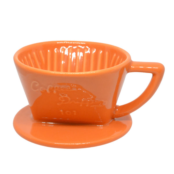 Cafec Trapezoid 2 Cup Orange Dripper