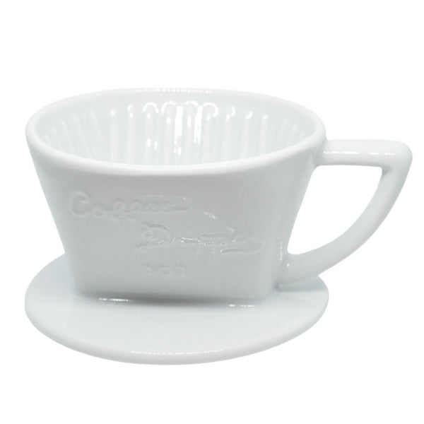 Cafec Trapezoid 2 Cup White Dripper
