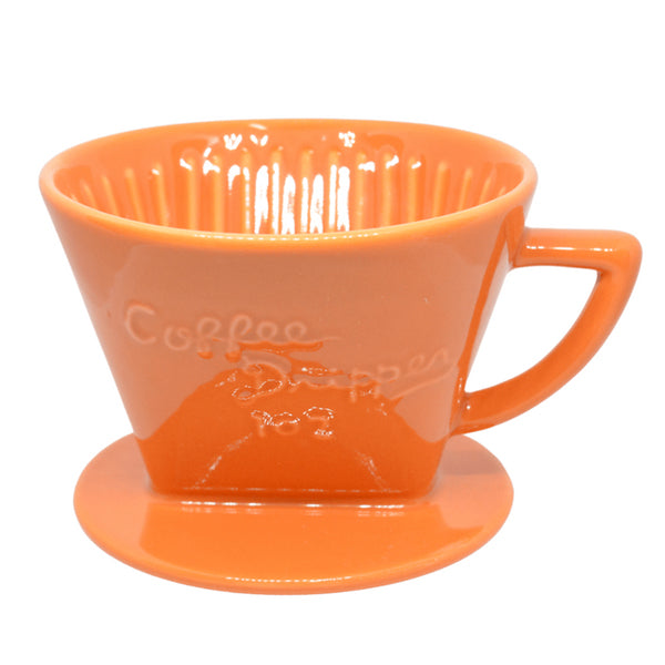 Cafec Trapezoid 5 Cup Orange Dripper