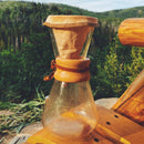 outdoors coffee brewing with the Coffee Socks for Chemex