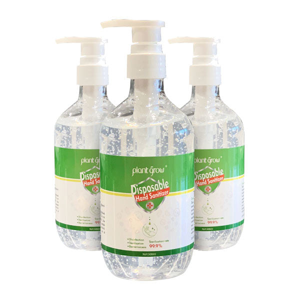 Plant Grow Sanitiser Hand Gel - 500ml 3 Pk