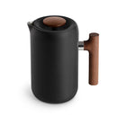 Fellow Clara French Press Black w/ Walnut Handle & Lid
