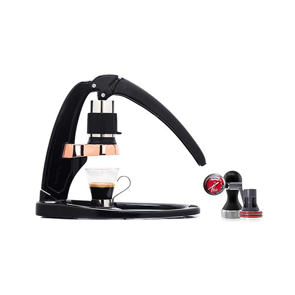 Flair Espresso Maker Signature - Black / Copper w/ Pressure Gauge