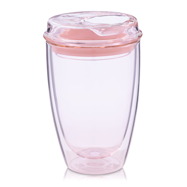GoodCuppa The Big Reusable Glass Cup Pink