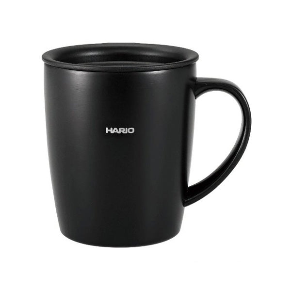 Hario Insulated Mug with Lid Black