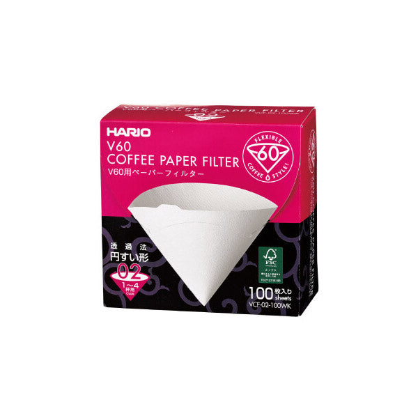 Hario V60 Paper Filters 100pk 2 Cup
