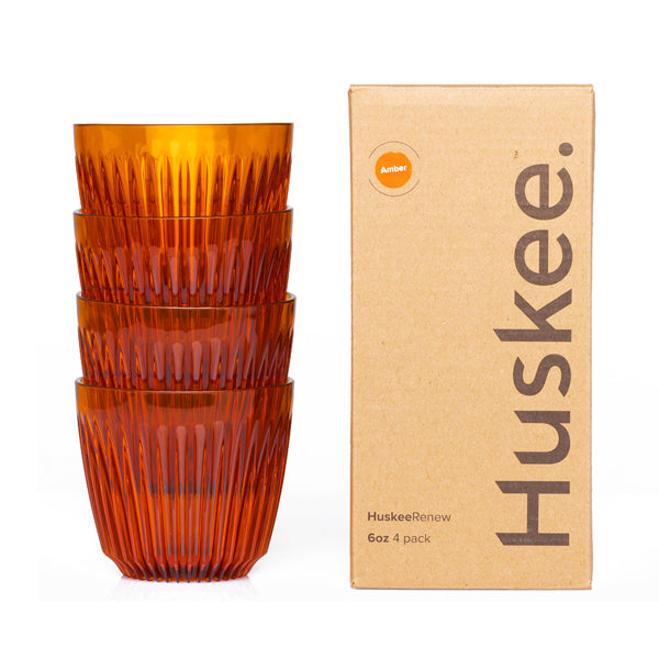 Huskee Renew Cups - Amber 6oz