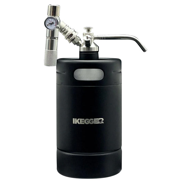 IKegger Nitro Coffee Keg Push Button Tap & Regulator 2L Black
