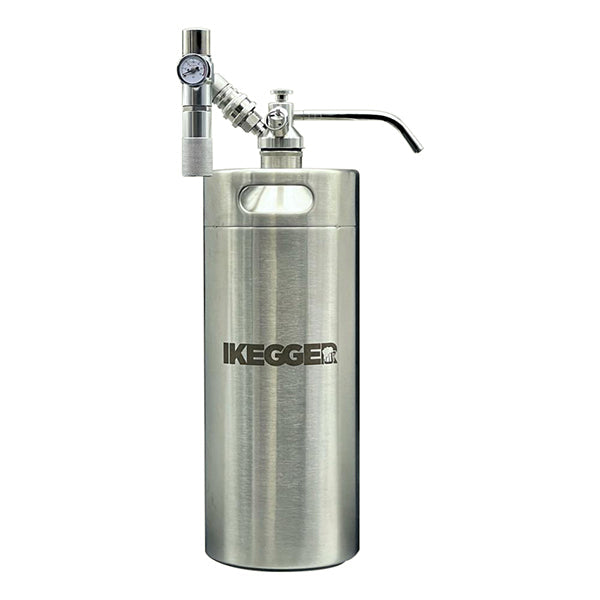 IKegger Nitro Coffee Keg Push Button Tap & Regulator 5L Stainless