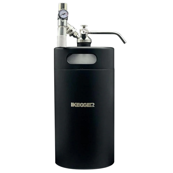 IKegger Nitro Coffee Keg Push Button Tap & Regulator 5L Black