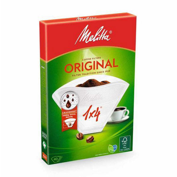 Melitta Original Paper Filters 4 Cups Brown – 40pk