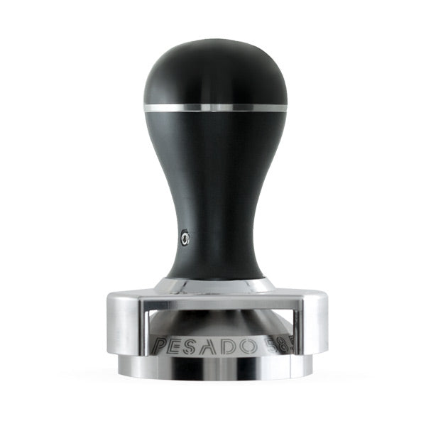 PESADO 58.5 Metal Tamper Black Black 58.5mm w/ Depth Adjuster