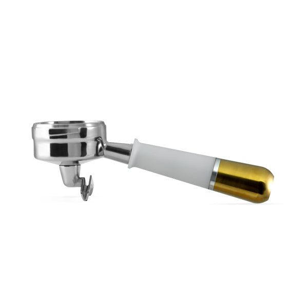 Pesado Metal Portafilter Spouted NS / VA White Gold