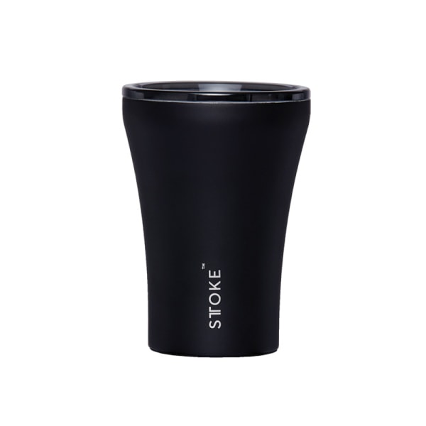 STTOKE Ceramic Reusable Cup Black 8oz