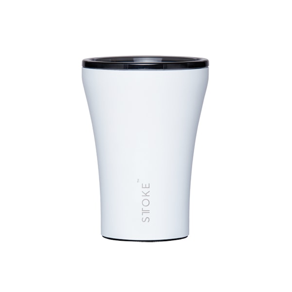 STTOKE Ceramic Reusable Cup White 8oz