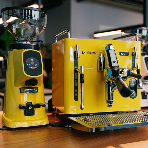 Yellow SanRemo Coffee Machine
