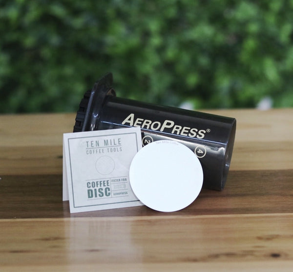 AeroPress Coffee Maker & Ten Mile Disk Bundle
