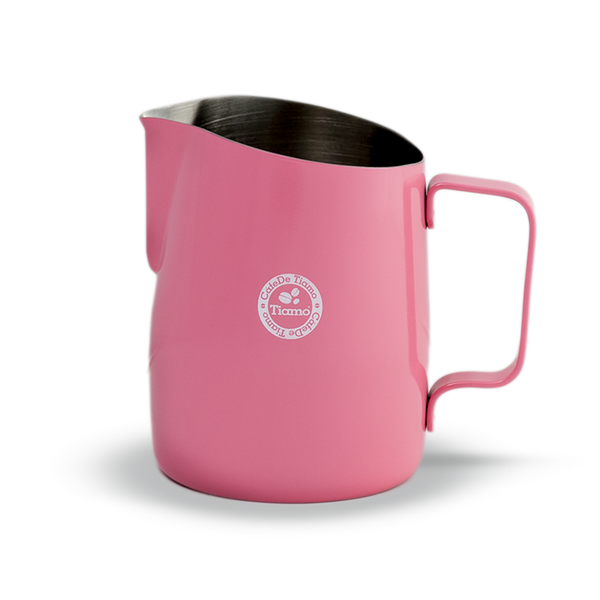 Tiamo Tapered Milk Jug 450ml Pink