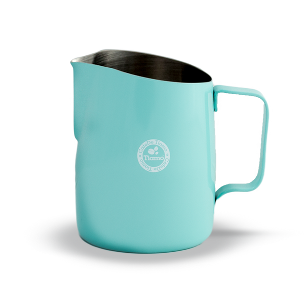 Tiamo Tapered Milk Jug 450ml Teal Blue
