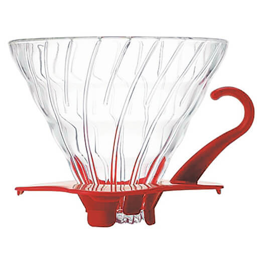 Hario Glass V60 1 Cup Red