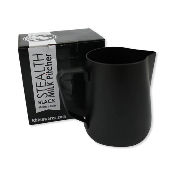Rhinowares Black Stealth Milk Pitcher - 20oz/600ml