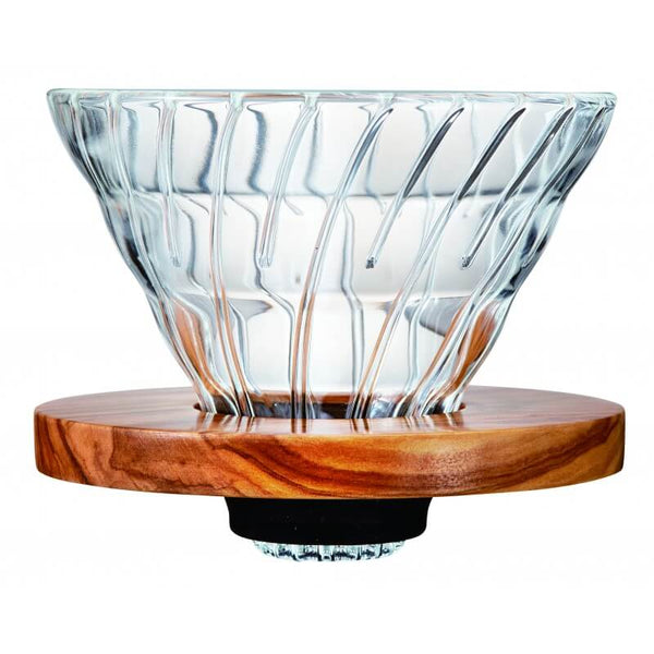 Hario V60 Glass – Olive Wood 2 Cup